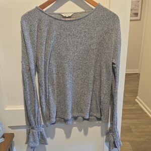 Lucky Brand Heather Gray Knit Top